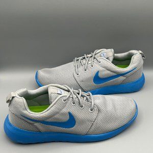 Nike Roshe Run Blue Gray Running Shoes - Men’s Size 9.5 (511881-015) Wmn’s Sz 11